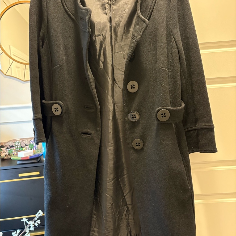 Banana Republic Classic Black Pea Coat